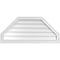 Ekena Millwork Octagonal Top Surface Mount PVC Gable Vent w/ 2"W x 2"P Brickmould Sill Frame, 40"W x 18"H GVPOT40X1803SN - alternate 1
